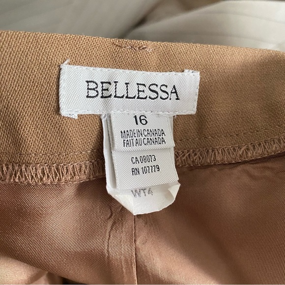 Bellessa 3 piece suit camel color Blazer, Skirt and trouser - Picture 6 of 13